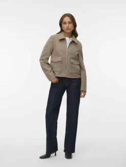 Vero Moda Jacken*VMSAFIR SHORT JACKET GA NOOS Silver Mink