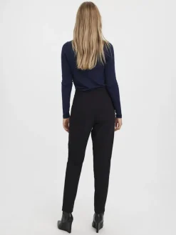 Vero Moda Hosen*VMSANDY HW TAPERED PANT Black
