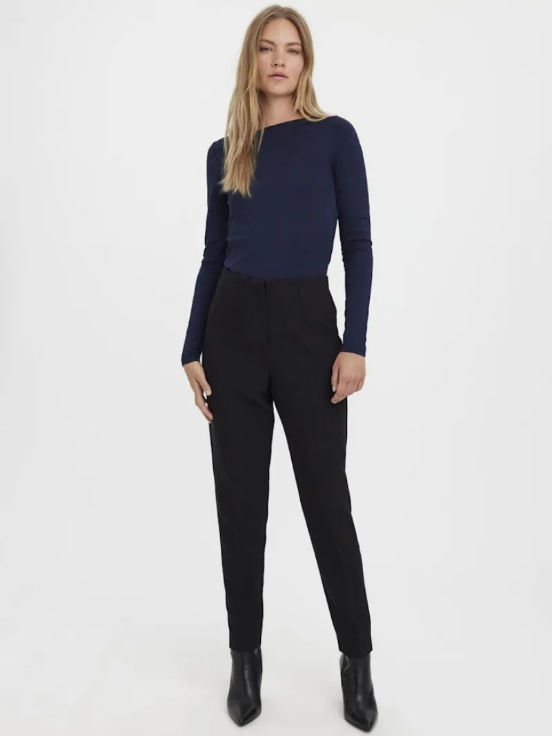 Vero Moda Hosen*VMSANDY HW TAPERED PANT Black