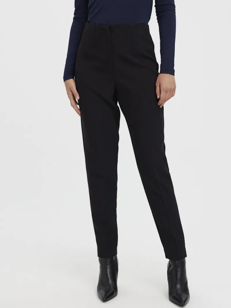 Vero Moda Hosen*VMSANDY HW TAPERED PANT Black