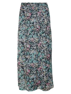 Vero Moda Röcke*VMSIGA HW ANKLE SLIT SKIRT WVN LCS Navy Blazer