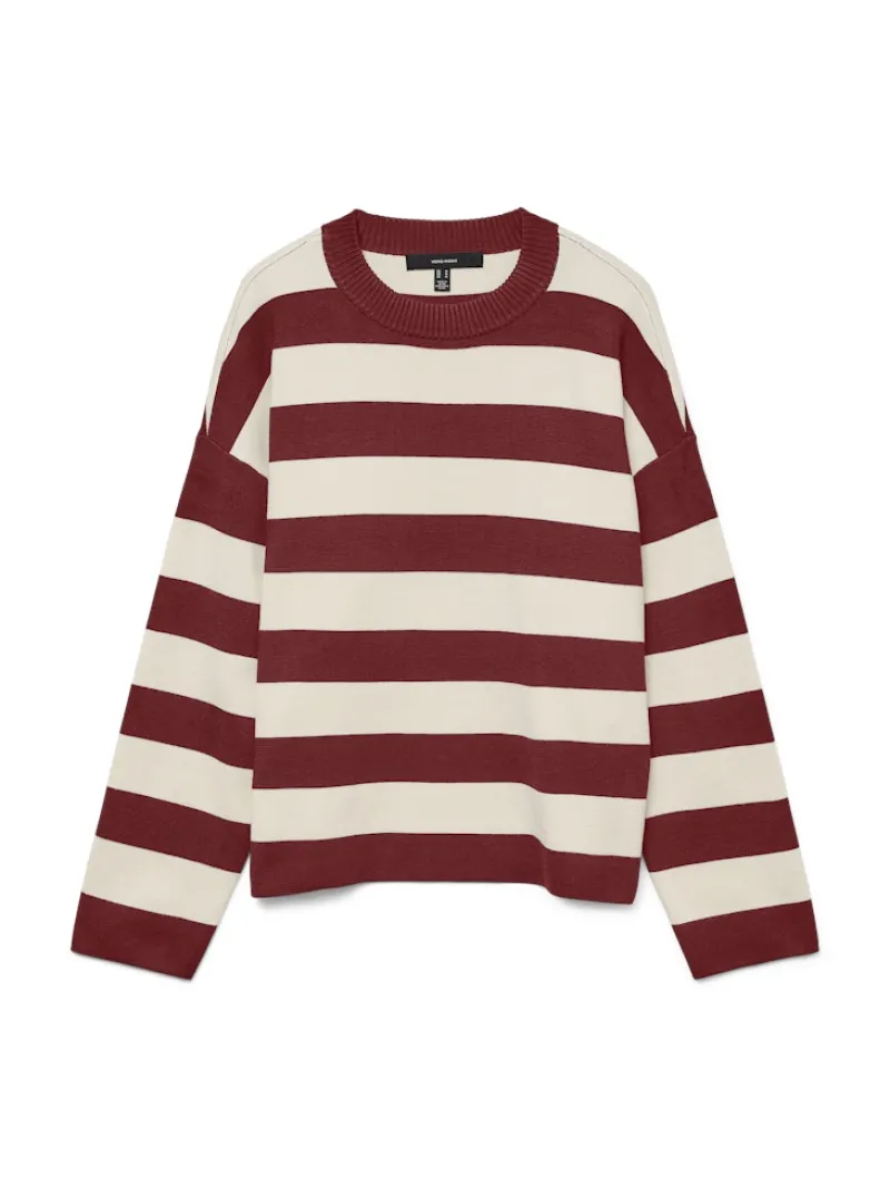 Vero Moda Pullover & Sweatshirts*VMSILJE LS O-NECK BOXY PULLOVER NOOS syrah