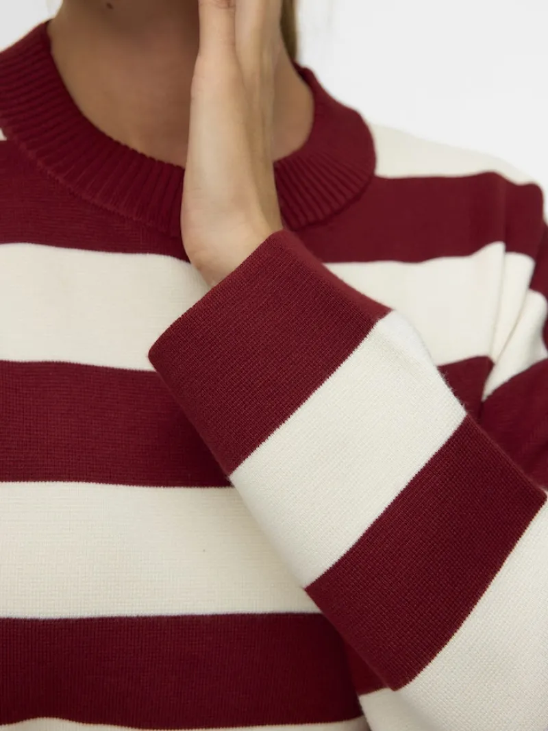 Vero Moda Pullover & Sweatshirts*VMSILJE LS O-NECK BOXY PULLOVER NOOS syrah