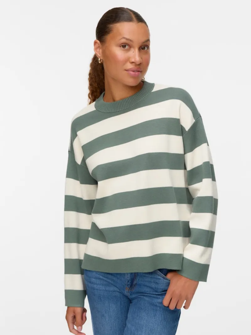 Vero Moda Pullover & Sweatshirts*VMSILJE LS O-NECK BOXY PULLOVER NOOS Laurel Wreath