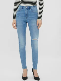 Vero Moda Jeans*VMSOPHIA HR SKINNY DESTR J LI371 NOOS Medium Blue Denim