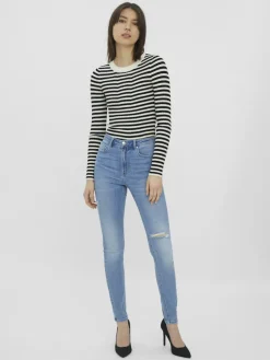 Vero Moda Jeans*VMSOPHIA HR SKINNY DESTR J LI371 NOOS Medium Blue Denim