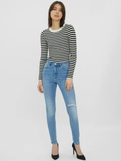 Vero Moda Jeans*VMSOPHIA HR SKINNY DESTR J LI371 NOOS Medium Blue Denim
