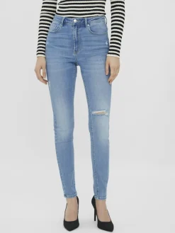 Vero Moda Jeans*VMSOPHIA HR SKINNY DESTR J LI371 NOOS Medium Blue Denim