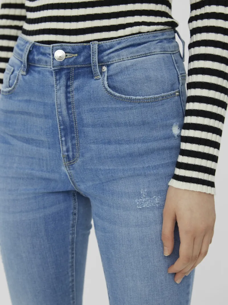 Vero Moda Jeans*VMSOPHIA HR SKINNY DESTR J LI371 NOOS Medium Blue Denim