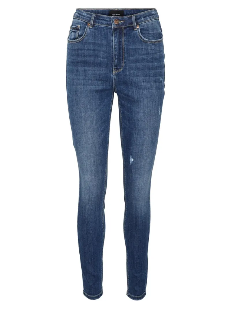 Vero Moda Jeans*VMSOPHIA HR SKINNY DESTR J LI388 NOOS Medium Blue Denim
