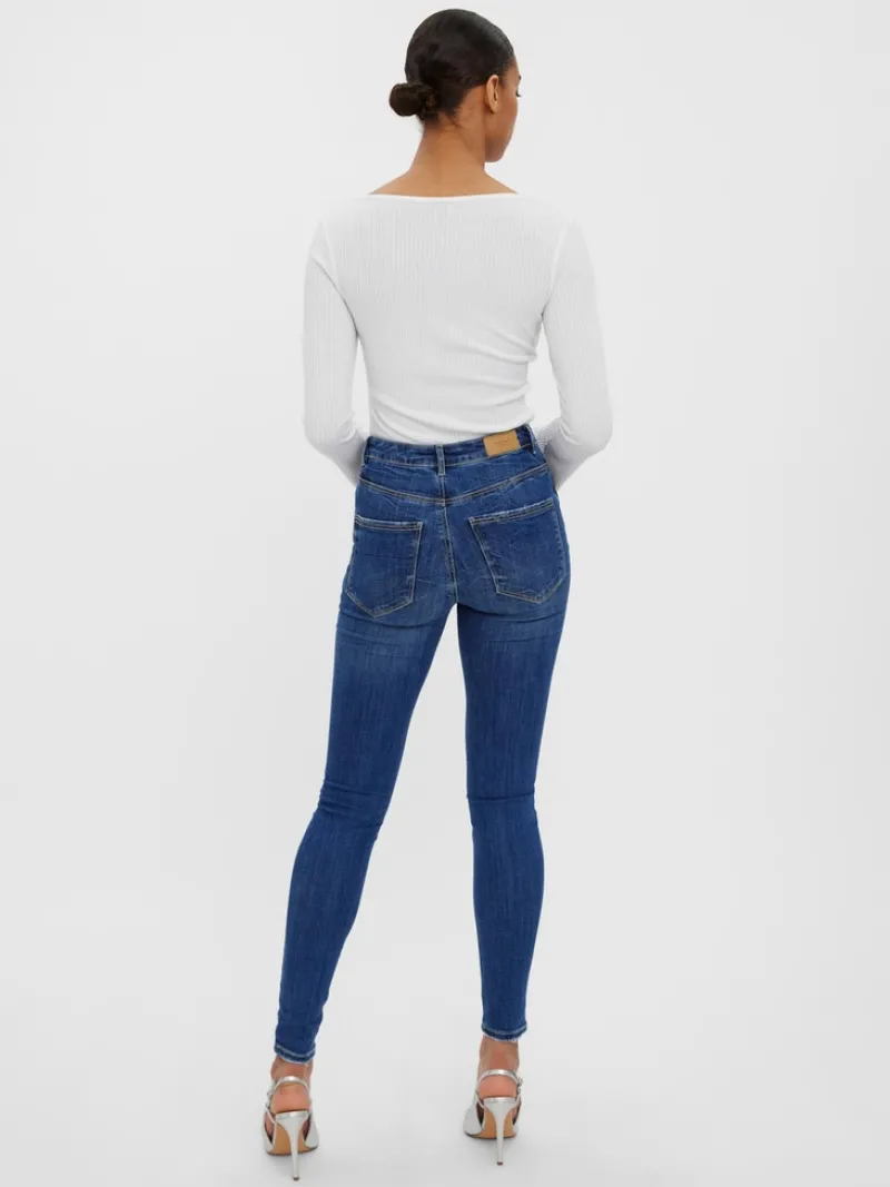 Vero Moda Jeans*VMSOPHIA HR SKINNY DESTR J LI388 NOOS Medium Blue Denim