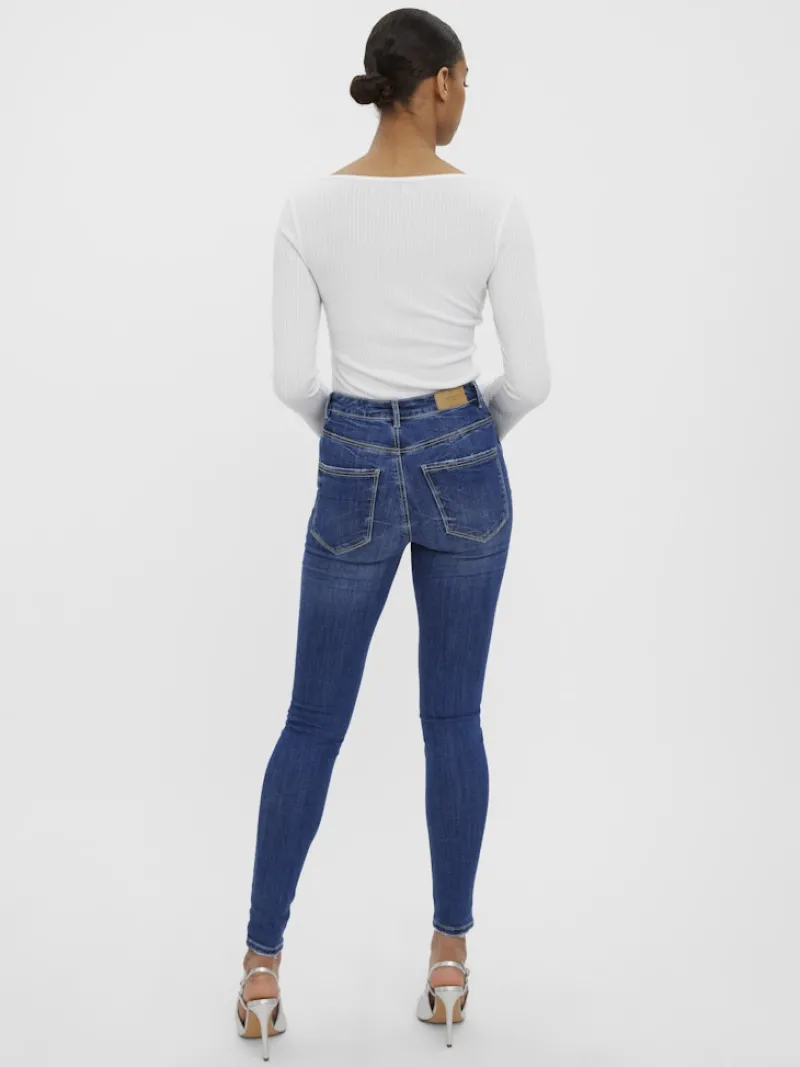 Vero Moda Jeans*VMSOPHIA HR SKINNY DESTR J LI388 NOOS Medium Blue Denim