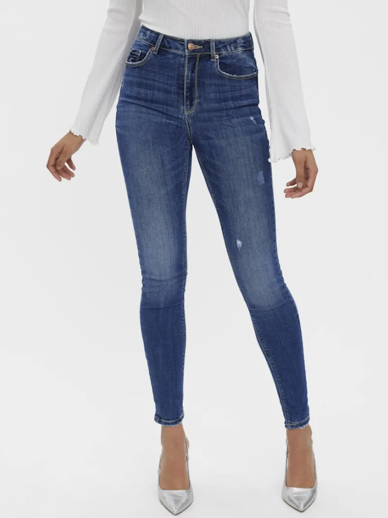 Vero Moda Jeans*VMSOPHIA HR SKINNY DESTR J LI388 NOOS Medium Blue Denim