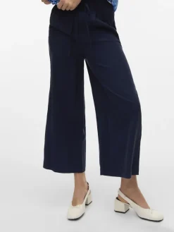 Vero Moda Hosen*VMTANYA HW 7/8 WIDE PANTS BOO Navy Blazer