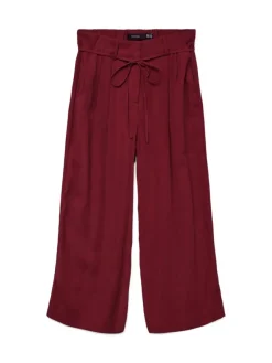 Vero Moda Hosen*VMTANYA HW 7/8 WIDE PANTS BOO syrah