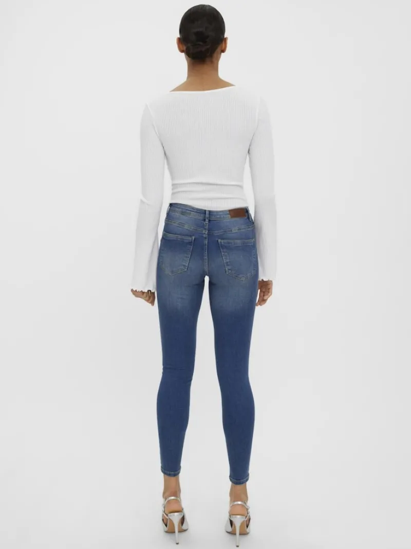 Vero Moda Jeans*VMTANYA MR S PIPING DST J VI3253 GA Medium Blue Denim