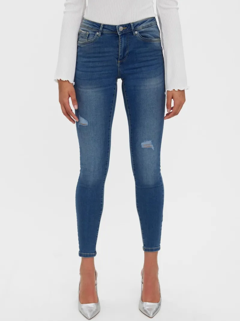 Vero Moda Jeans*VMTANYA MR S PIPING DST J VI3253 GA Medium Blue Denim