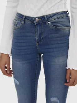 Vero Moda Jeans*VMTANYA MR S PIPING DST J VI3253 GA Medium Blue Denim