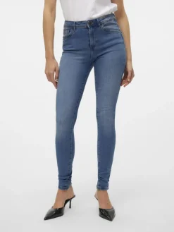 Vero Moda Jeans*VMTANYA MR S PIPING JEANS VI349 GA NOOS Medium Blue Denim