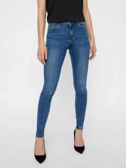 Vero Moda Jeans*VMTANYA MR S PIPING JEANS VI349 GA NOOS Medium Blue Denim