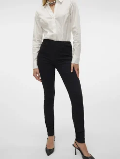 Vero Moda Jeans*VMTANYA MR S PIPING JEANS VI120 GA NOOS Black