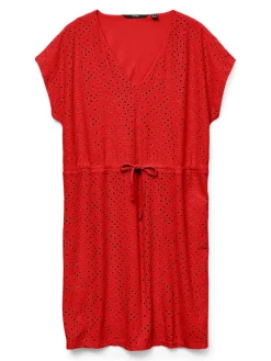 Vero Moda Kleider*VMTASSA SS SHORT DRESS JRS NOOS Fiery Red