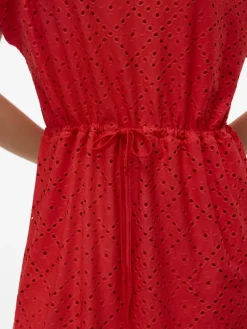 Vero Moda Kleider*VMTASSA SS SHORT DRESS JRS NOOS Fiery Red