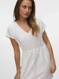 Vero Moda Kleider*VMTASSA SS SHORT DRESS JRS NOOS Snow White