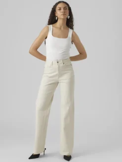 Vero Moda Jeans*VMTESSA HR WIDE JEANS GA NOOS ecru