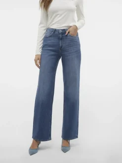Vero Moda Jeans*VMTESSA HR WIDE JEANS RA380 GA NOOS Medium Blue Denim