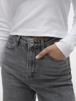 Vero Moda Jeans*VMTESSA HR WIDE JEANS RA206 GA NOOS Medium Grey Denim