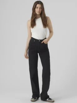 Vero Moda Jeans*VMTESSA HR WIDE JEANS RA118 GA NOOS Black