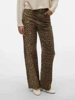 Vero Moda Jeans*VMTESSA HR WIDE STRETCH AOP JEANS NOOS Silver Mink