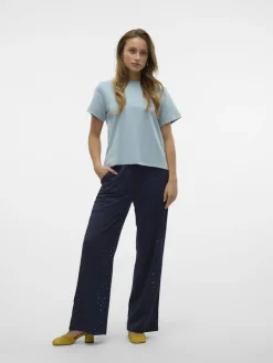 Vero Moda Hosen*VMTHAS NW WIDE PANT JRS GA VO Navy Blazer