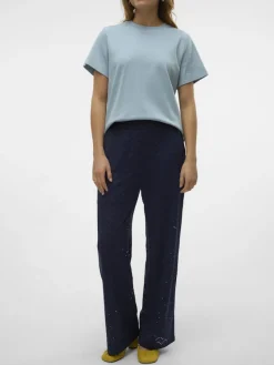 Vero Moda Hosen*VMTHAS NW WIDE PANT JRS GA VO Navy Blazer