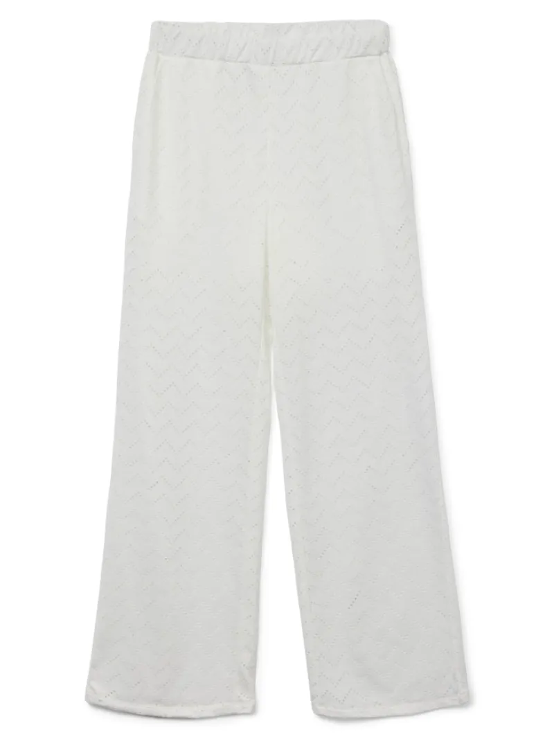 Vero Moda Hosen*VMTHAS NW WIDE PANT JRS GA VO Snow White