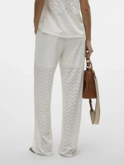 Vero Moda Hosen*VMTHAS NW WIDE PANT JRS GA VO Snow White