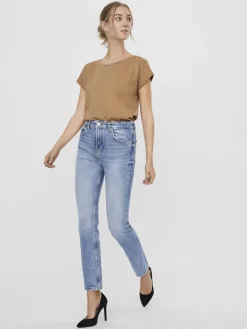 Vero Moda Jeans*VMTRACY HR REG STRAIGHT J BA3176 GA NOOS Light Blue Denim
