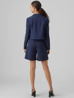 Vero Moda Jacken*VMTROIAN LS CROPPED BLAZER Navy Blazer
