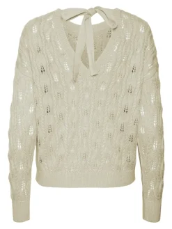 Vero Moda Pullover & Sweatshirts*VMVERENA LS O-NK BACKDETAIL PULLOVER BOO birch