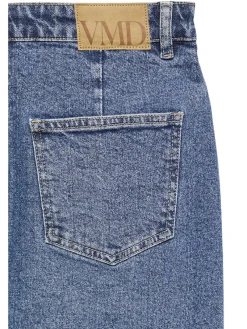 Vero Moda Röcke*VMVERI HR CALF DENIM SKIRT GA MIX NOOS Medium Blue Denim