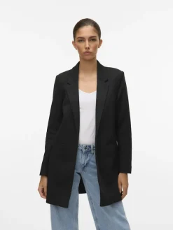 Vero Moda Jacken*VMVERINA LS LONG BLAZER NOOS Black