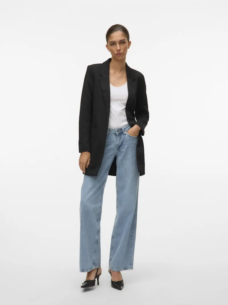 Vero Moda Jacken*VMVERINA LS LONG BLAZER NOOS Black