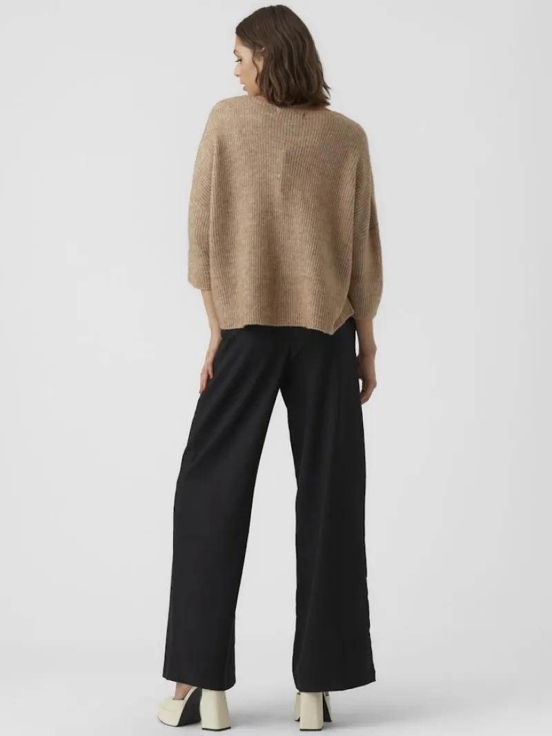 Vero Moda Pullover & Sweatshirts*VMVIGGARIB 3/4 BOATNECK BLOUSE GA Silver Mink