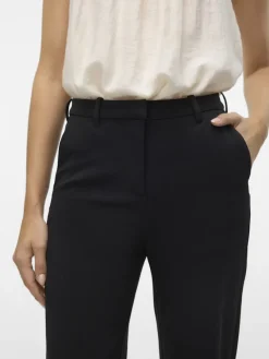 Vero Moda Hosen*VMZAMIRA MW SLIM STRAIGHT PANT NOOS Black