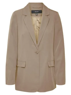 Vero Moda Jacken*VMZELDA LS LOOSE BLAZER BOO brown lentil