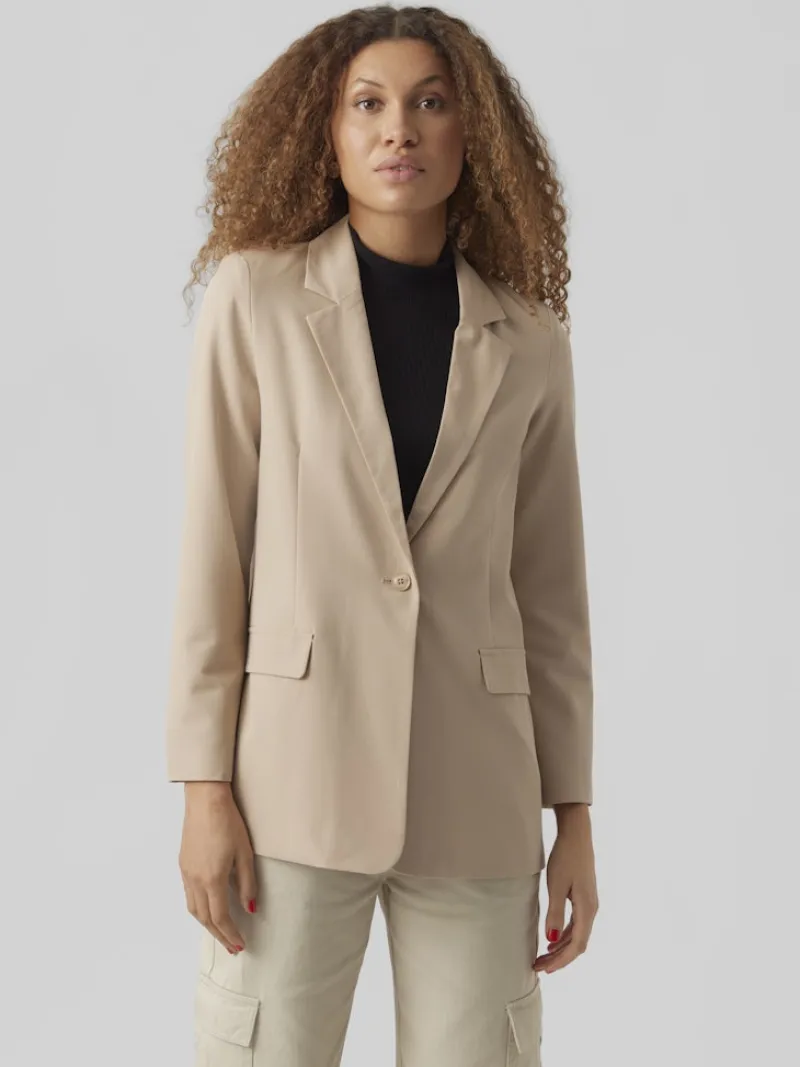 Vero Moda Jacken*VMZELDA LS LOOSE BLAZER BOO humus
