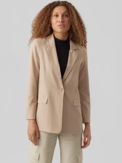 Vero Moda Jacken*VMZELDA LS LOOSE BLAZER BOO humus