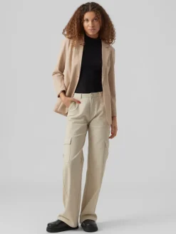 Vero Moda Jacken*VMZELDA LS LOOSE BLAZER BOO humus