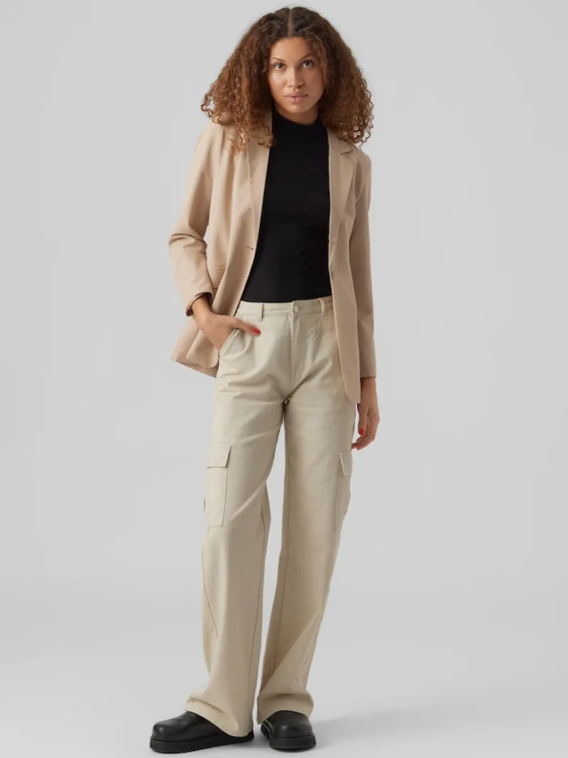 Vero Moda Jacken*VMZELDA LS LOOSE BLAZER BOO humus